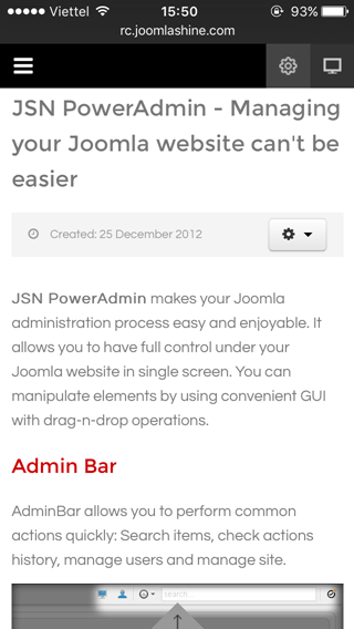 Article presentation (com_content)